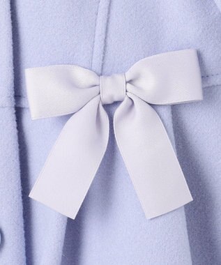 ANY KIDS 【フード取り外し可能】ウールライクコート サックスブルー