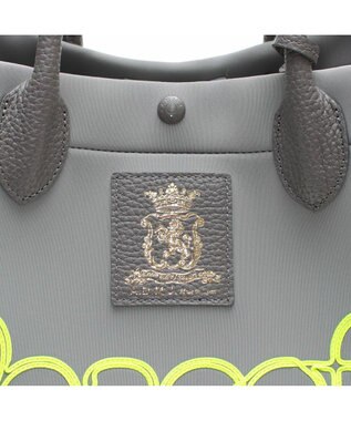 A.D.M.J. 【魔法の様に軽い】マジックライト/コード刺しゅうキューブトート25cm GR/MA