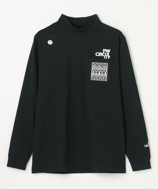 PW CIRCULUS 【吸水速乾 / UV遮蔽率99.5% UVカット / ストレッチ】【MEN】DELFT ロングスリーブモックT ゴルフ ブラック系