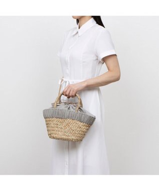 UNBILLION カシュカシュ cachecache / 口元かがりカゴバッグ GY