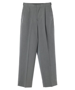 Green Parks きれいシルエットパンツII（ワイドストレート） Gray Mixture