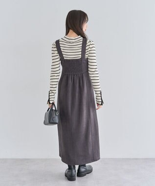 Green Parks ・ＥＬＥＮＣＡＲＥ　ＤＵＥ　スエードポンチジャンスカ Charcoal Gray