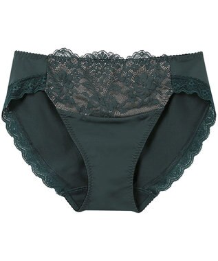 Wing ショーツ アウターにひびきにくい KB3000とペア やさしいフィット感 【ナチュラルアップブラ】 はきこみ丈あさめ KF3010 ウイング／ワコール グリーン