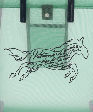 自由区 ホースメッシュトート バッグ ブルー