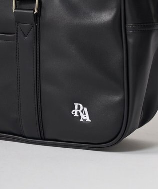 OP／FILA 【repipi armario】ブランド刺繍入りスクールトートバッグ ブラック