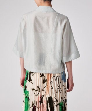 Paul Smith オープンカラー シアーシャツ ブルーグレー