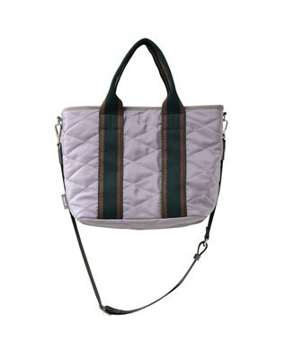 FOLNA RD ダイヤキルティング 2WAYトートバッグ グレー