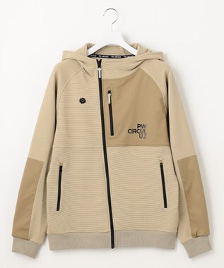 PW CIRCULUS 【MEN】DIMPLE  ジップアップ フーディ ベージュ系