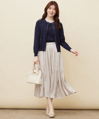 ANY SIS 【2SET】ラメトリミング ツイン ネイビー