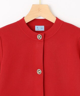組曲 【組曲×setsuko sagittaire】サジテール釦ニットジャケット レッド系
