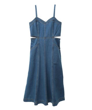 earth music&ecology サイドカットデニムキャミワンピース Indigo