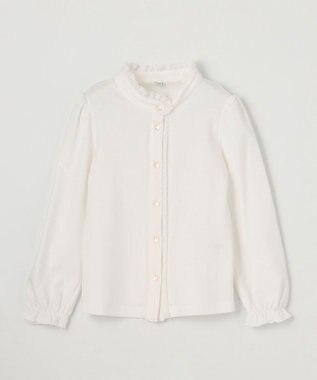 ANY KIDS スタンドカラー インナー ブラウス ホワイト