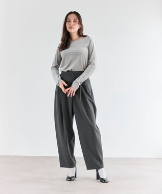 #Newans 【洗濯機可／ 前後着用可】 シアーベロアプルオーバー ライトグレー