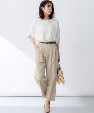組曲 L チノライク パンツ ベージュ系