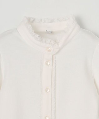 ANY KIDS スタンドカラー インナー ブラウス ホワイト