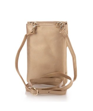 UNBILLION ペルケ perche ジェムストーンヒネリモバイルショルダー ゴールド