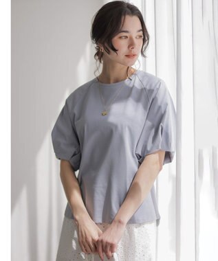 組曲 S 【先行予約】プレーティング天竺 バルーンスリーブカットソー