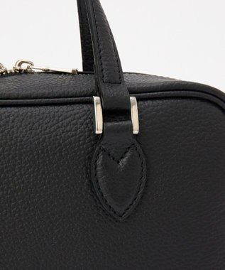 russet 【2025AW新作】シュリンクレザー2WAYミニボストンバッグ(CE-1581) Black