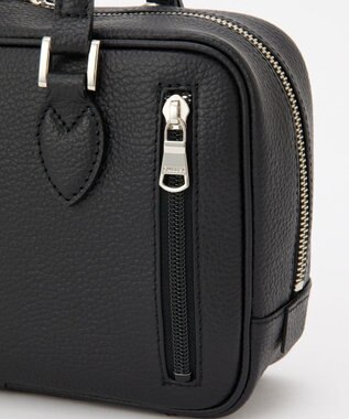 russet 【2025AW新作】シュリンクレザー2WAYミニボストンバッグ(CE-1581) Black