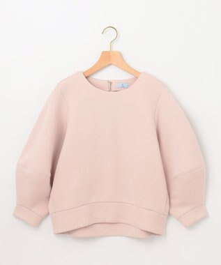 組曲 【WEB限定】パフスリーブ スウェットライクトップス ローズ系