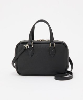 russet 【2025AW新作】シュリンクレザー2WAYミニボストンバッグ(CE-1581) Black