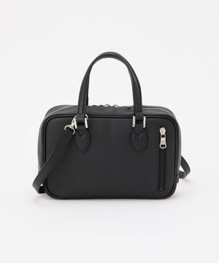 russet 【2025AW新作】シュリンクレザー2WAYミニボストンバッグ(CE-1581) Black