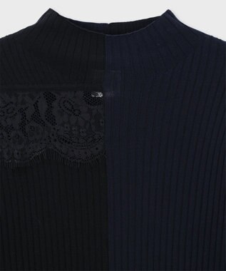 Paul Smith レース カラーブロック ニット ネイビー