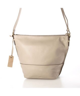 UNBILLION アトランタ ATLANTA / やぎ革軽量バケツ型ショルダー ベージュ