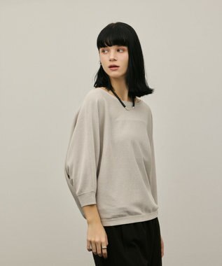 GRACE CONTINENTAL ドルマンニットトップ グレー