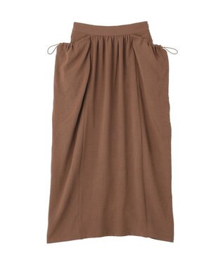 CRAFT STANDARD BOUTIQUE ドレープポケットデザインスカート Brown