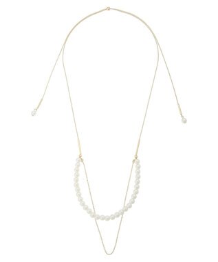 Green Parks ｅｖｅｒｙ　ｗａｌｋ．パールスライドネックレス Gold