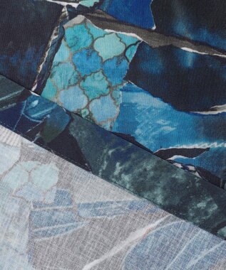 JOSEPH HOMME 【新柄】テクノボイルストレッチ レギュラーカラー半袖シャツ ブルー系5