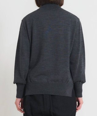 muuc 〈極上メリノウール〉ベーシックタートルネックプルオーバー〈肌に優しいニット〉〈アンサンブル可能〉〈袖の透かし編み〉 グレー