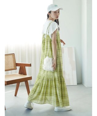 earth music&ecology チュールフリルミニショルダーバッグ Ivory