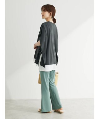 Green Parks ポンチョ風レイヤードチュニック Gray