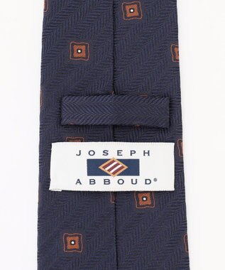 JOSEPH ABBOUD 【イタリア素材・日本縫製】ヘリンボーンスクエアジャカード ネクタイ ダークグリーン系7