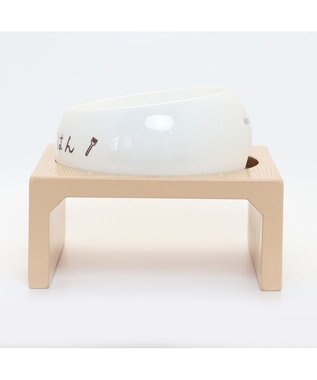 PET PARADISE 木製フードテーブル【大】（フードボウル別売り）M 茶系