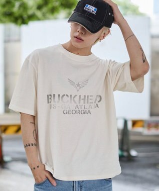 WEGO 【ユニセックス着用ITEM/MLサイズ展開】ステンシルロゴグラフィックT（SS） ホワイトアイボリー