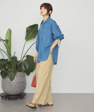 AMERICAN HOLIC ガーメントウォッシュアソートギャザーシャツ Indigo