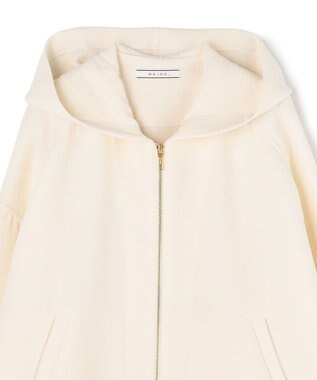 BEIGE， BROOM / スウェット風コンパクトライトパーカー Ecru