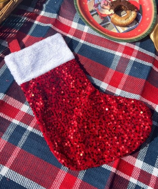 WEGO クリスマスキラキラくつした