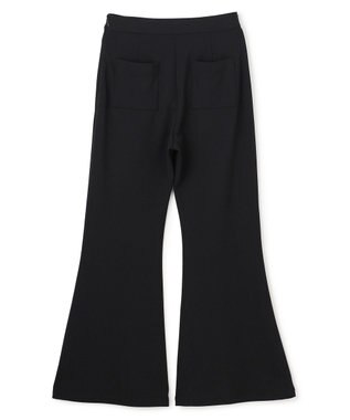 uncrave ジョーゼットダブルジャージー フレアパンツ ブラック