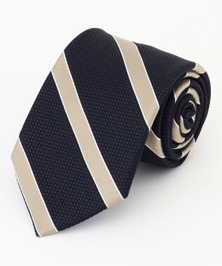 【JAPANESE SILK FRESCO TIE COLLECTION】ダブルストライプ ネクタイ