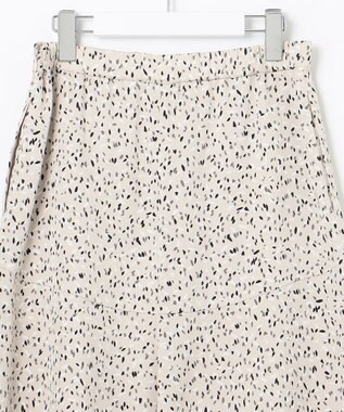 自由区 【洗える】スモールペタルプリント マーメイドスカート ライトグレー系5