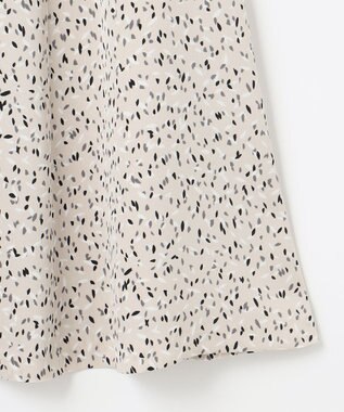 自由区 【洗える】スモールペタルプリント マーメイドスカート ライトグレー系5