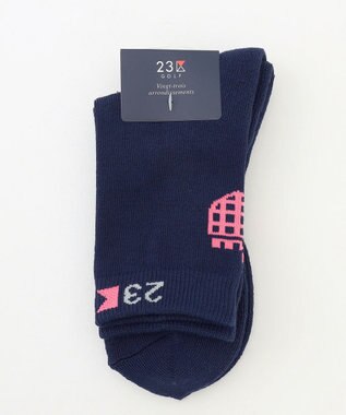 23区GOLF 【WOMEN】レギュラーソックス ネイビー系