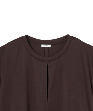 JOSEPH マーセライズドコットン　ジャージートップ Espresso