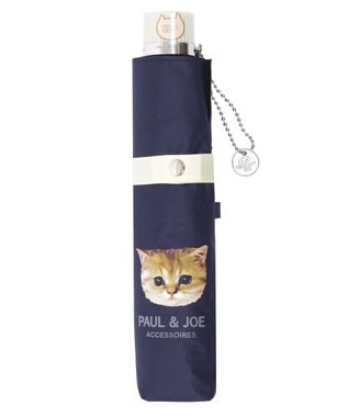  【一級遮光/軽量】PAUL & JOE 晴雨兼用 折りたたみ日傘 ワンポイント ヌネット