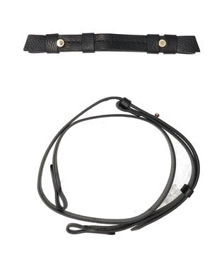 INTER-CHAUSSURES 【LORISTELLA】シュリンクレザーホーボーバッグ ブラック