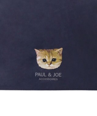 MOONBAT 【一級遮光/軽量】PAUL & JOE 晴雨兼用 折りたたみ日傘 ワンポイント ヌネット ネイビーブルー